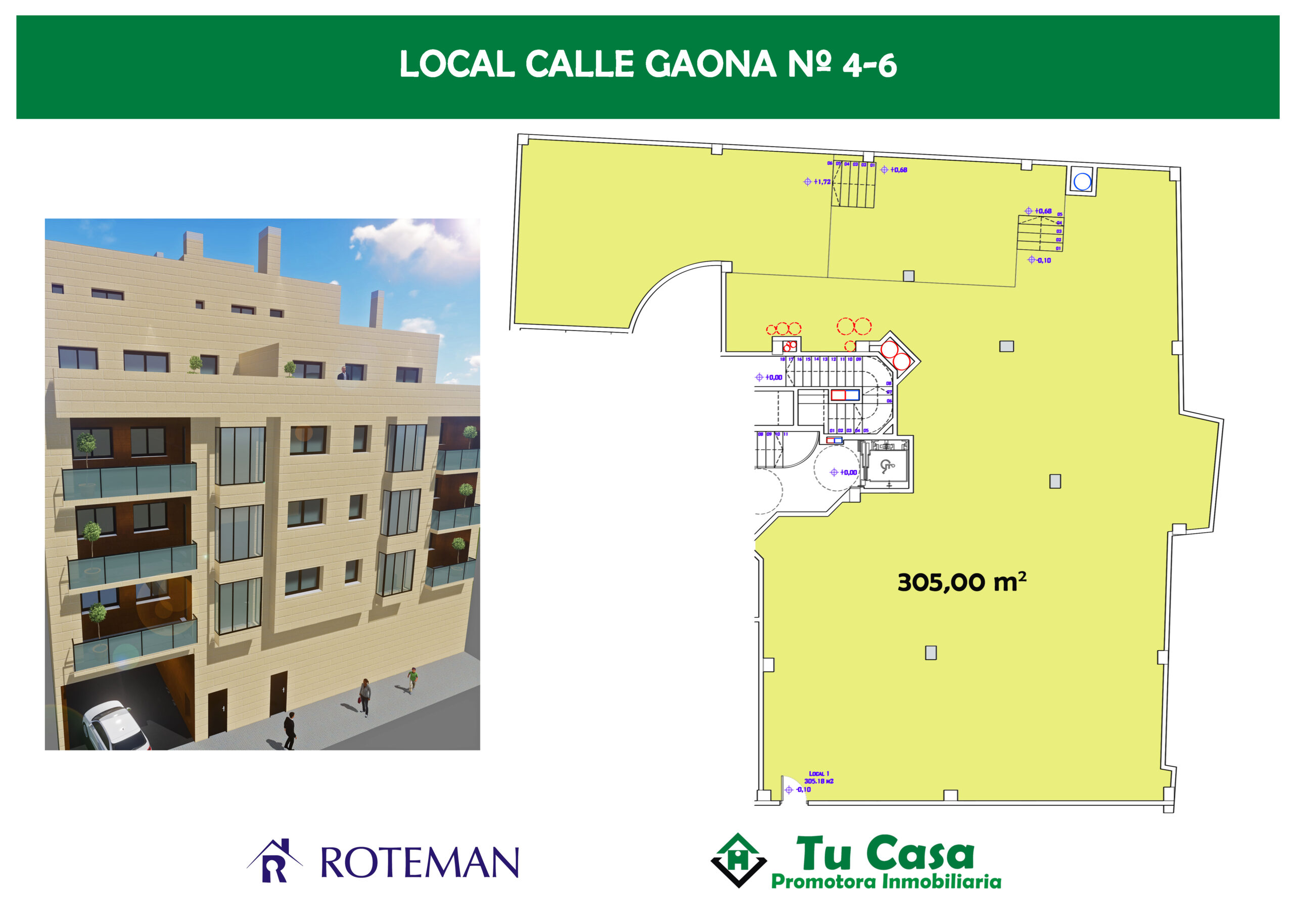 Amplio Local en Calle Gaona nº 4 Grupo Tu Casa